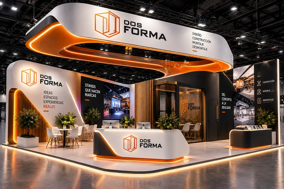 Mismo stand DOS FORMA acabado